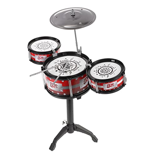 Alasum 1 Stück Satz Musikalische Bildung Rock-Drum-Sticks elektronische Bausätze für Kinder Musical Mini-Percussion-Musikinstrument Jazz-Schlagzeug kindertrommel kinderinstrumente rot von Alasum