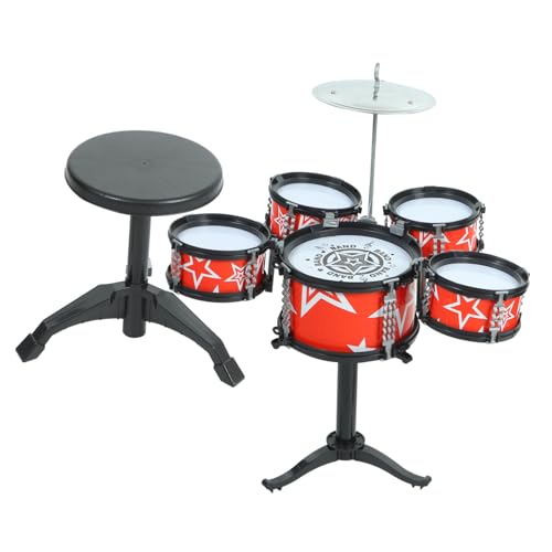 Alasum 1 Teiliges Set Jazz Trommel Lernspielzeug Für Kleinkinder Desktop Trommel Rock Drum Sticks Schlagzeug Für Kinder Im Alter Von 5–9 Jahren Musikalisches Kleines Schlagzeug von Alasum