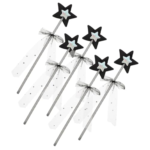 Alasum 10 STK Zauberstab Feenstäbe Requisiten für Feenkostüme Halloween-Cosplay-Stütze Fairy Wand für Kinder dekorativer Feenstab kreativer Feenstab Plastik Silver von Alasum