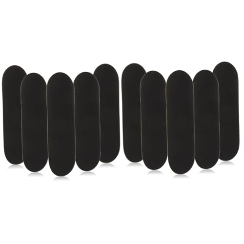 Alasum 10 STK rutschfeste Matte Fingertapes für Skateboards Zubehör für Finger-Skateboards Finger Skateboard fingerskaterboard Schaumstoff-Griffband für Finger-Skateboards Pu Black von Alasum