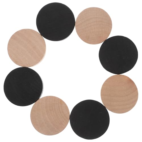 Alasum 10 Stück Holz Schach Sling Puck Spiel Zubehör Holz Sling Puck Spiel Holz Eishockey Spiel Eishockey Spiel Holz Schach Spiel Puck von Alasum