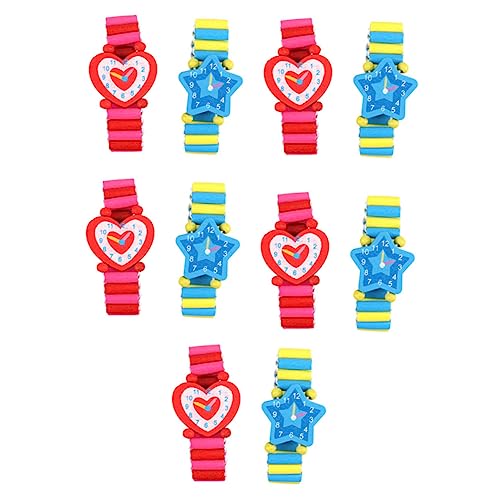 Alasum 10 Stück Teiliges Holzspielzeug Bunte Lernuhren mit Elastischem Band Pädagogisches für Jungen und Mädchen Umweltfreundliche Langlebige Holzuhren Spielzeuge Alasum 10 Stück Teiliges Holzspielzeug Bunte Lernuhren mit Elastischem Band Pädagogisches für Jungen und Mädchen Umweltfreundliche Langlebige Holzuhren Spielzeuge von Alasum