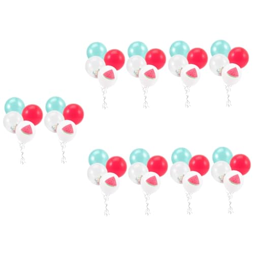 Alasum 100 Stk Fruchtballon Babyballons Sommerschmuck Wassermelonenballons dekorativer Luftballon deckenverkleidung hochzeits dekoration balloon Party-Latexballons Partyballons Emulsion von Alasum