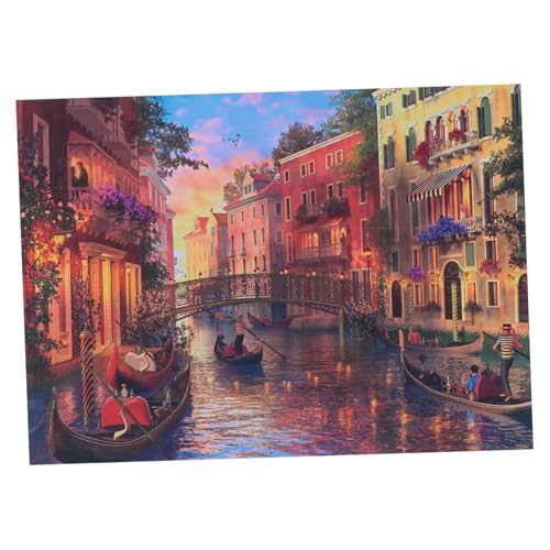 Alasum 1000 Stück Puzzle für Erwachsene Erwachsenen Puzzle Erwachsene Puzzle puzzlerolle wimmelbuch Puzzle Rätselzeit puzzlemappe Venedig Landschaft Puzzles venedig szenerie rätsel Papier von Alasum