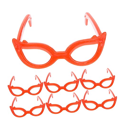 Alasum Mini- Für Puppen Im Maßstab 1/6 Puppenbrille Roter Rahmen Kleid Spielzeug Für Jungen Und Mädchen von Alasum