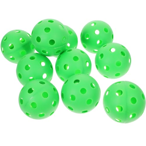 Alasum Baby Ball Spielzeug Gummiball Kinder 10st Baseball-übungsball Für Kinderspielzeug Spielzeuge Children Toys Funnytoys Mini-fußball Essiggurke Kinderversorgung Tragbarer Lochball Eva Light Green von Alasum