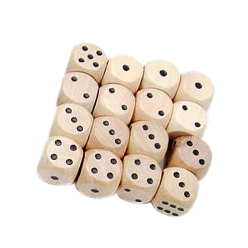 Alasum 10St Würfel mit sechs Seiten sechsseitige Würfel mit Zahlen Würfelspiel im Freien Würfelspiele für Familien Leere Würfel filges roll The dice Spielwürfel aus Holz Holzwürfel Bambus von Alasum