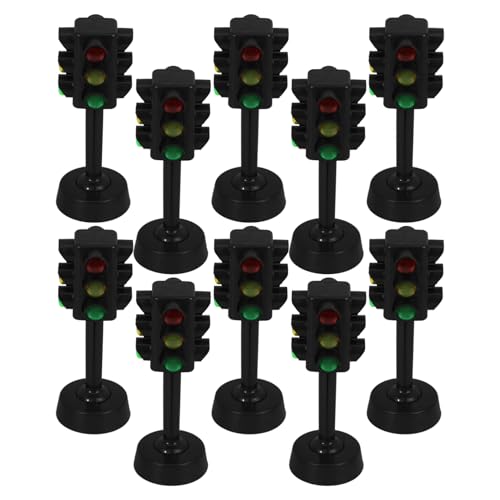 Alasum 10-teiliges Mini-ampel-Spielzeug Für Jungen Und Mädchen Pädagogisches Ampel-lampenmodell-Set Helle Farben Realistische Umschaltbare Lichter von Alasum