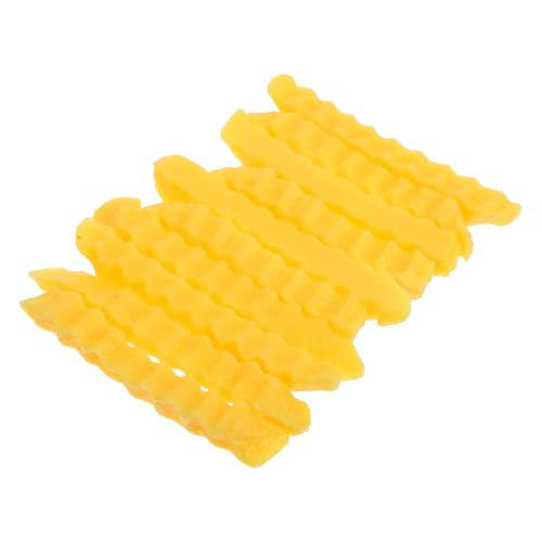 Alasum 10 Stücke Gefälschte Lebensmittel Simulation Französisch Frites Modell PVC Material Faux Französisch Frites Dekoration Für Küche Spielset von Alasum