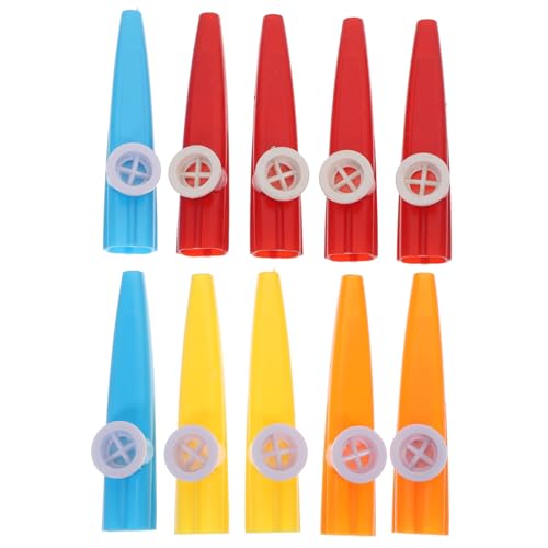 Alasum 10st Kazoo Musikspielzeug Spielset Klavier Spielzeug Schlaginstrument Spielzeug Spielzeuge Ukulele-Partner Pädagogisches Instrument Für Kinder Mundinstrument Plastik von Alasum