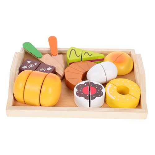 Alasum 11 Stücke Spielen Lebensmittel Sets Für Kinder Küche Holz Bäckerei Spielen Lebensmittel Für Kleinkinder Pretend Spielen Spielzeug Küche Spielset Für Kleinkinder Multi von Alasum