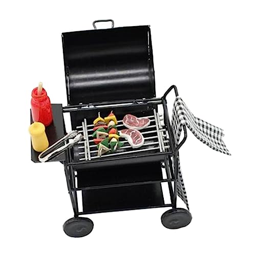 Alasum Miniatur-grillwagen Und Lebensmittelmodell Im Maßstab 1:12 Kochspielset Spielzeug Für Jungen Und Mädchen Pädagogisches Möbelspielzeug von Alasum