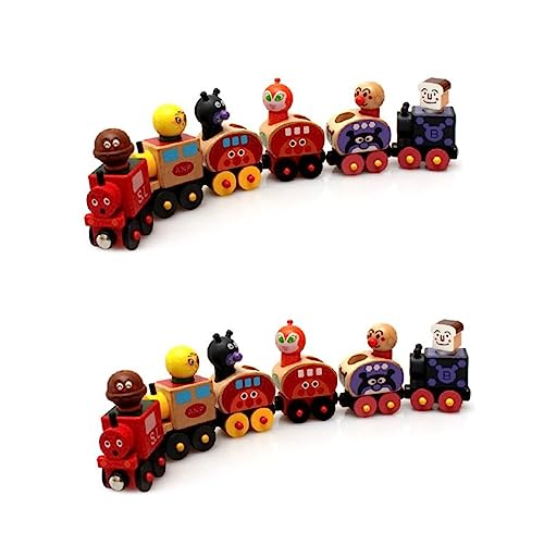 Alasum 12 STK Magneteisenbahn aus Holz Kinder holzspielzeug für Kinder kindergeschenk magnetisches Spielzeug Zugspielzeug für Kinder Kinderspielzeug aus Holz Hölzern von Alasum