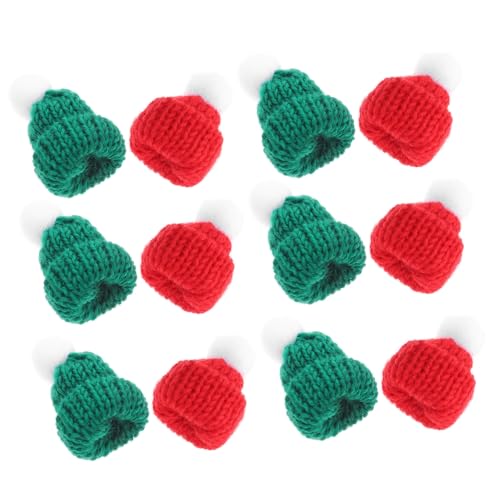 Alasum 12 Stück Teiliges Miniatur Weihnachtsmützen Bunte Strickmützen für Flaschen und Puppendekoration Festliche Niedliche Accessoires für Weihnachten und Party Alasum 12 Stück Teiliges Miniatur Weihnachtsmützen Bunte Strickmützen für Flaschen und Puppendekoration Festliche Niedliche Accessoires für Weihnachten und Party von Alasum