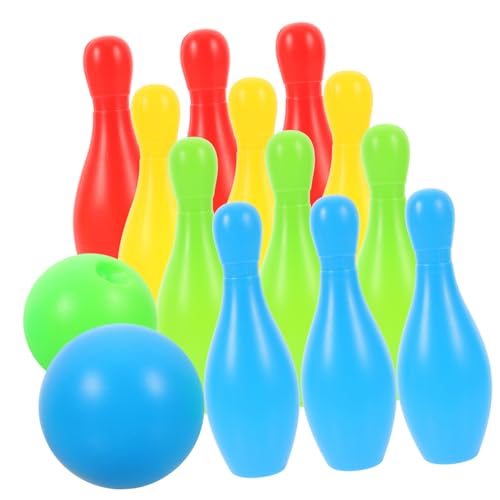 Alasum 12 Teiliges Set Bowlingspielzeug Kinderspielzeug Outdoor Spielzeug Outdoor Spielspielzeug Für Bowling Für Jungen Spielzeug Outdoor Spielzeug Für Jungen Bowlingbahn Jungenspielzeug von Alasum