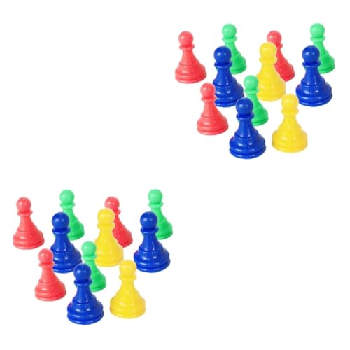 Alasum 128 STK Schachfigur Schachbrett Chess Pieces schachkassette spielsachen Chess Boards Game of dice Chessboard laufstall Spielzeug Chess up Board Spielsteine Zubehör für Brettspiele von Alasum