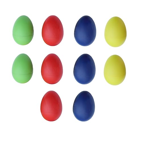 Alasum 12St Egg Shaker Musical Eier Maracas Spielzeug kinderinstrumente Kinder musikinstrumente Musikinstrument Kinder musikinstrumente für Kinder Percussion-Musical-Ei-Maracas Eierbecher von Alasum