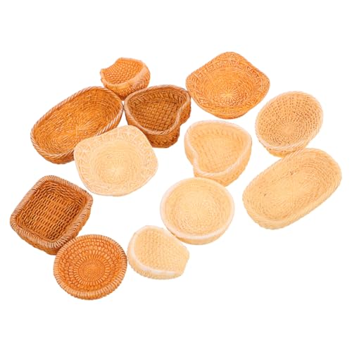 Alasum 12St Korbdekorationen aus Rattan mini Korb Danke Gewebter Korb Handgefertigte Körbe Bastkorb Deko ästhetischer Korb Kleiner geflochtener Korb Puppenhaus-Miniatur-Korb Brotfach Harz Alasum 12St Korbdekorationen aus Rattan mini Korb Danke Gewebter Korb Handgefertigte Körbe Bastkorb Deko ästhetischer Korb Kleiner geflochtener Korb Puppenhaus-Miniatur-Korb Brotfach Harz von Alasum
