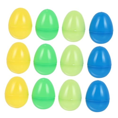 Alasum Kunststoff Ostereier 12er Set Spielzeug Ostern Stuffer Ostern Party Favors Jungen Und Mädchen Spielzeug von Alasum