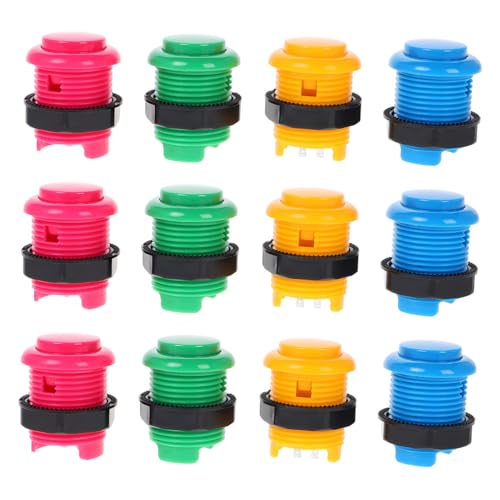 Alasum 12pcs Street Push Button Ersatz Für Video Maschine Spiele DIY Kit Teile Zubehör von Alasum