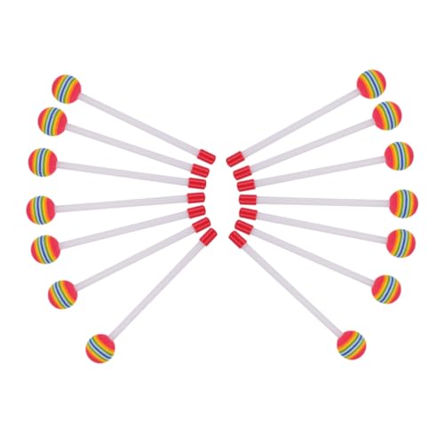 Alasum 14 Stück Teiliges Schlaginstrument Bunte Eva mit Weichen Köpfen Lollipopförmige Percussion Mallets Leicht und für Xylophon und Musikpraxis Alasum 14 Stück Teiliges Schlaginstrument Bunte Eva mit Weichen Köpfen Lollipopförmige Percussion Mallets Leicht und für Xylophon und Musikpraxis von Alasum