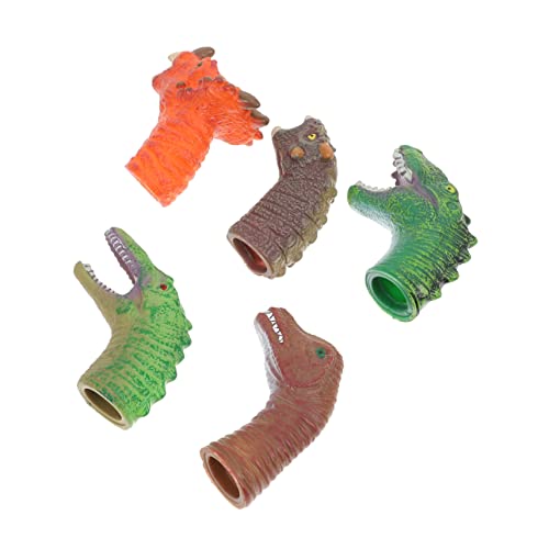 Alasum 15 STK Handpuppenspielzeug hühner Spielzeug Dinosaurier handpuppe Kreative Tierhandpuppen Tyrannosaurus Handpuppe Kopf Marionette Mini-Fingerpuppen Daumen Spielzeug Plastik von Alasum