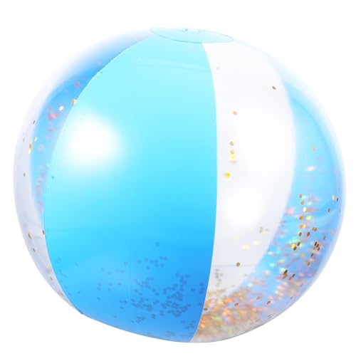 Alasum 15 Stk glitzernder Wasserball aufblasbarer Paillettenball aufblasbarer Billardball pufferball sommerspielzeug Mini-Wasserbälle aufblasbares kinderbecken Spielzeug für den Strand von Alasum