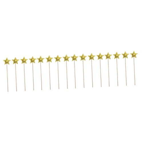 Alasum 16 STK Zauberstab Fairy Wand Party zubehör Kinder hühner Spielzeug игрушки spielsachen für Kinder Pailletten-Fee-Sticks Sternstab für Mädchen Requisiten Zauberstäbe Stoff Golden von Alasum