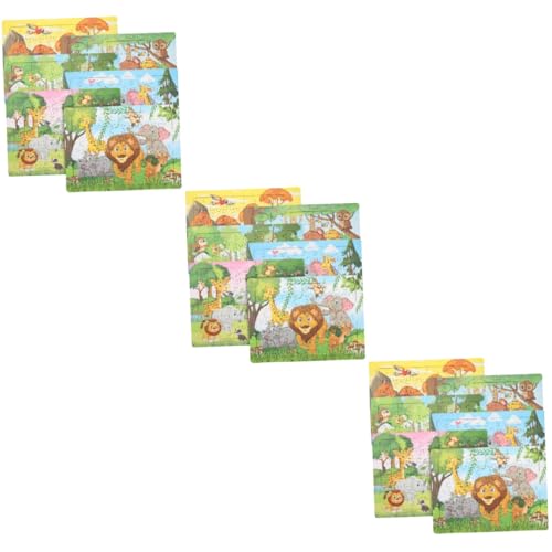 Alasum 18 Sätze Tierpuzzles aus Papier Kleinkind rätsel Kleinkind-Puzzlespielzeug kinderbeschäftigung knobelspiele für Kinder Puzzles für Kinder im Alter von 4-8 Jahren kinderpuzzle von Alasum