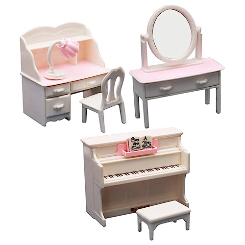 Alasum 1Satz Miniaturmöbel für Puppenhaus von Dekorativen Miniaturen mit Klavier und Schreibtisch für DIY Szenen und Kreatives Alasum 1Satz Miniaturmöbel für Puppenhaus von Dekorativen Miniaturen mit Klavier und Schreibtisch für DIY Szenen und Kreatives von Alasum