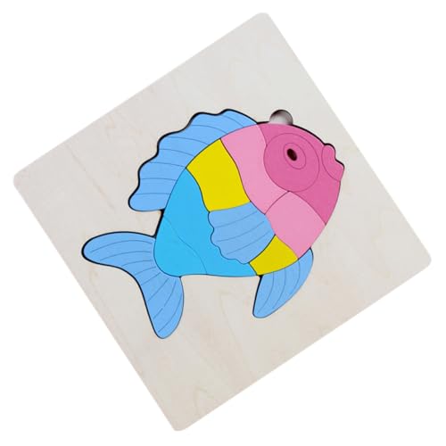 Alasum 1Stk 3D-Speicher-Puzzle Pädagogisches Puzzle kleinkinderspielzeug Lernspielzeug kinderdecken kinderga pädagogisches für Holzpuzzle Bambus Colorful von Alasum