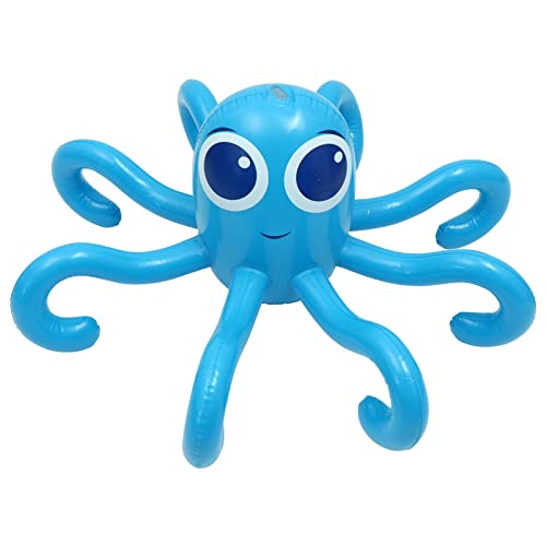 Alasum 1Stk Aufblasbares Octopus- wasserspielzeug kinderwasserspielzeuge Sprinkler- für den Pool Garten-Wassersprinkler- Cartoon-Wasserspielzeug PVC Blue von Alasum