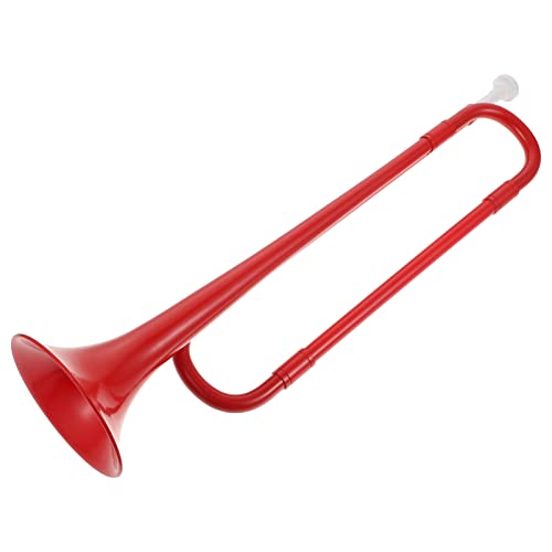 Alasum Jugendhorn Trompete B-stimmung Rot Abs-kunststoff Pädagogisches Spielzeug Horn Für Aufführungsrequisiten Zufällige Farbe von Alasum