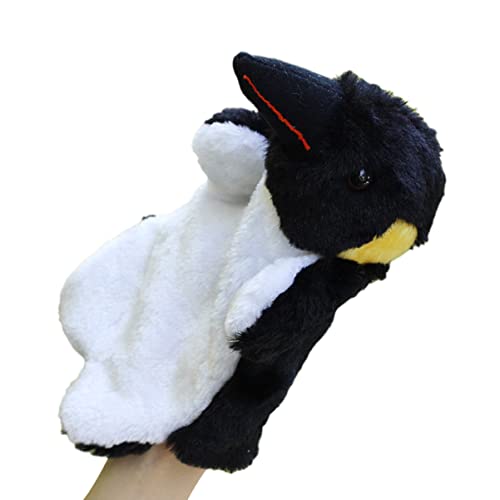 Alasum 1Stk Cartoon-Handpuppen Pinguin Finger Puppets plüsch Pinguin Handpuppe Pinguin Handpuppe Plüsch Handpuppe Cartoon-Tier-Handpuppen tierische Handpuppen Black von Alasum