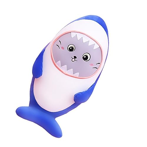 Alasum 1Stk Hai-Plüschpuppe Kuscheltier Shark plushies Meeresbewohner Stoffhai Plüschtier Hai Einrichtungsspielzeug Hai- Hai-Puppe Daunen Baumwolle Blue von Alasum