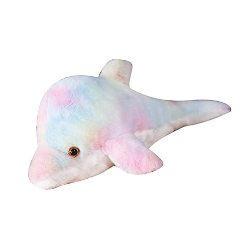 Alasum 1Stk Leuchtende Delfinpuppe Walspielzeug Delphin-Puppe Delphin-Statue gefülltes Faultier Plüschtier wild Meerestiere Cartoon pp Baumwolle Spielzeug Plüschpuppen-Spielzeug Colorful von Alasum