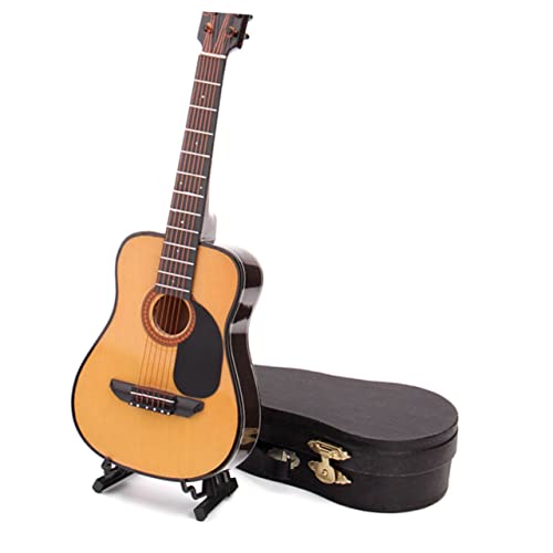 Alasum 1Stk Mini-Gitarren- musikinstrumente Musical Instruments Kollege caakg Musikalisches Instrument plastikenten Coppers Mini-Gitarrenmodell Haushaltsdekoration Bambus von Alasum