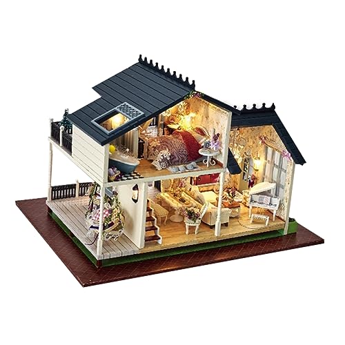 Alasum 1Stk Mini- zum Selbermachen Miniatur DIY Spielzeug Hausmodell selber Bauen Kabinenmodell bastelkasten tischdeko esstisch Mini-Wohnung Spielzeug zum manuellen Zusammenbauen von Alasum