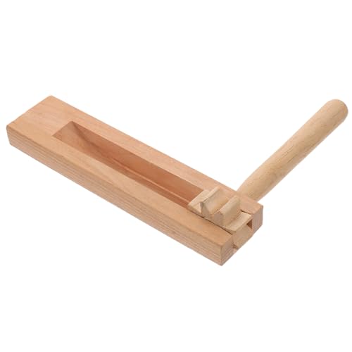 Alasum 1Stk Resonanzboden für Kinder Musikalisches Spielzeug Spielset Mini Abs ratsche Kinder kinderinstrumente holzrassel hölzerne Ratschen-Geräuschmacher Handschlagzeug aus Holz Beige von Alasum