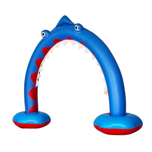 Alasum 1Stk Sprinklerbogen Outdoor-Sprinkler für Kinder Outdoor-Gaming-Spielzeug Kinder Outdoor Spielzeug Kinder draußen Spielzeug Garten Sprinkler aufblasbares Bogenspielzeug PVC Blue von Alasum