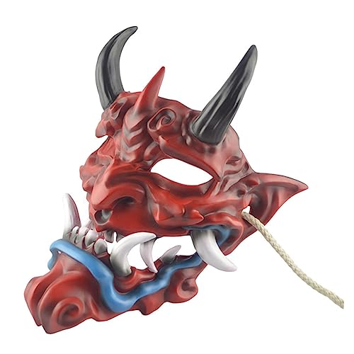 Alasum 1Stk Teufelsmaske halloween masken halloweenmaske lustige horror mask hallowen masks Party-Teufel-Gesichtsbedeckungen Maskerade-Cosplay kopfschmuck Cosplay-Maske rot von Alasum