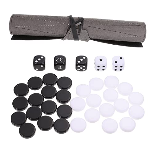 Alasum 1stk Backgammon-Brett Schachbretter Für Erwachsene Tragbares Schachbrett Schachspiel Teil Roll-up-turnierschach Reise Schachbrett Magnetisches Reise-faltbrett Spielzubehör Pu Black von Alasum