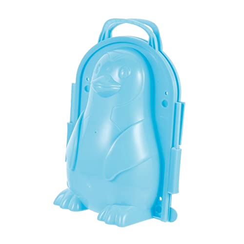 Alasum 1stk Cartoon-Pinguin-Schnee-Modell Schneeball-Maker-Clip Schneeförmchen Für Kinder Schneeschaufel Schneeballschaufel Schneespielzeug Spielen Schneeball-Clip-Spielzeug Plastik Blue von Alasum