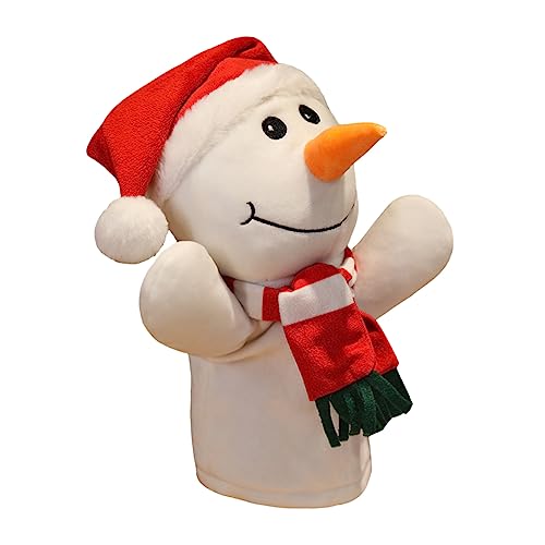 Alasum 1stk Santa Handpuppe Spielzeug Für Kleinkinder Weihnachtliches Stofftier Weihnachtsdekoration Plüsch Fingerpuppe Weiche Handspielzeuge Plüschtier Tierspielzeug Weiß Pp Baumwolle von Alasum