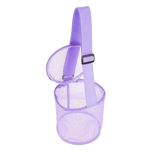 Alasum 1stk Shell-Tasche Spielzeug Für Strand Faltbare Einkaufstasche Extra Große Tasche Kinder-Einkaufstasche Organisator des Kinderspielzeugmarktes Praktische Muscheltasche PVC Violett von Alasum