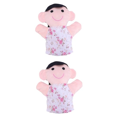 Alasum 2 STK Handpuppe für Kinder Familienmitglied Puppe Spielpuppen Mini-Familienpuppe Fingerpuppenhandschuhe متة dartscheibe Kinder doll Geschichtenerzählende Handpuppen Kinderhandpuppe von Alasum