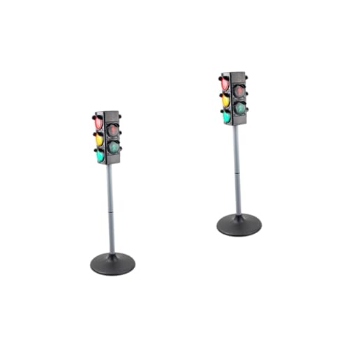 Alasum 2 STK Simulierte Ampel Rollenspiel Ampel Signal Ampelmodell LED-Ampel Kinderhandwerk ampelschirm spielzeugampel Kinder Lernspielzeug Kinderspielzeug Ampelspielzeug Plastik Black von Alasum