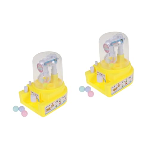 Alasum 2 STK Süßigkeiten-greifer-maschinenklaue Bälle Maschine Greifer Spielzeug Süßigkeiten-Grabber-Maschine Krankrallenspiel Kindermaschine Einstellbare Greifermaschine Mini Yellow von Alasum