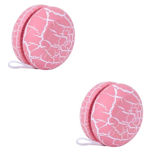 Alasum 2 STK Yoyo-Ball-Spielzeug Yoyo Lager Spielzeug Spielset Für Kinder Handballspiel Sportgeschenke Für Jungen Junge Spielzeug Massenspielzeug Für Kinder Yo Yo Spielzeug Rosa Hölzern von Alasum