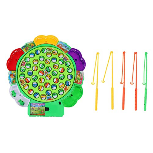 Alasum 2 Sätze Angelrolle Spielzeug magnetisches Angelspiel Desktop-Angelspiel Kinder sandspielzeug Kinder strandspielzeug Angelspielplatte Verspieltes Spielzeug Plastik Colorful von Alasum